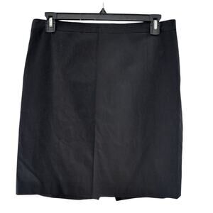 Tahari Woman Black Cotton Stretch Pencil Skirt Size 14